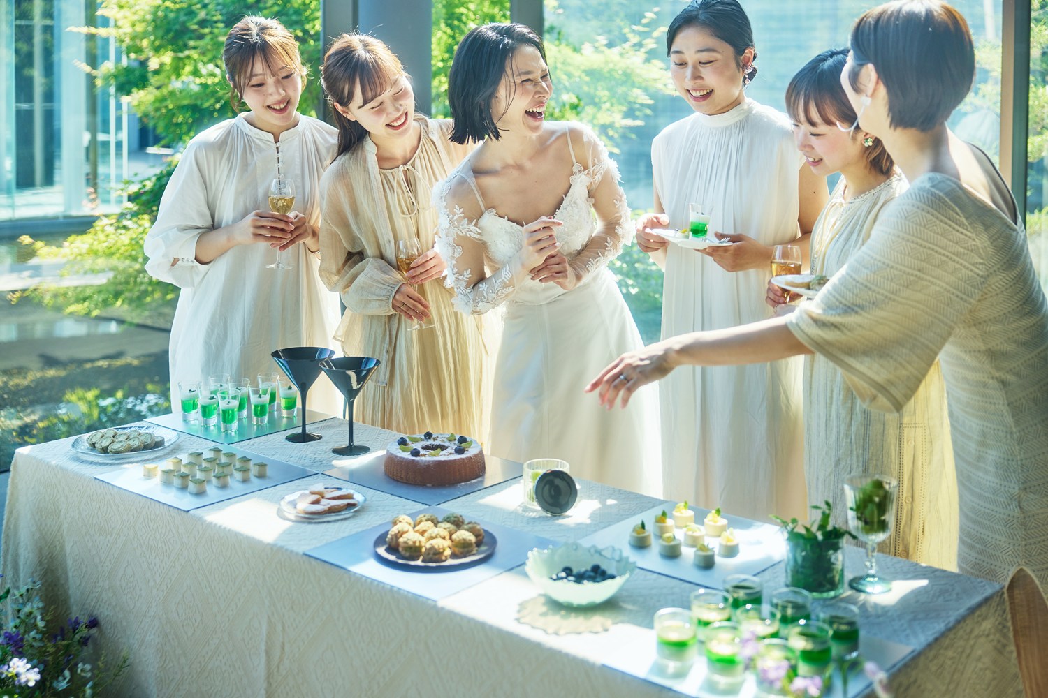 大切なゲストに見守られて様々な演出も可能