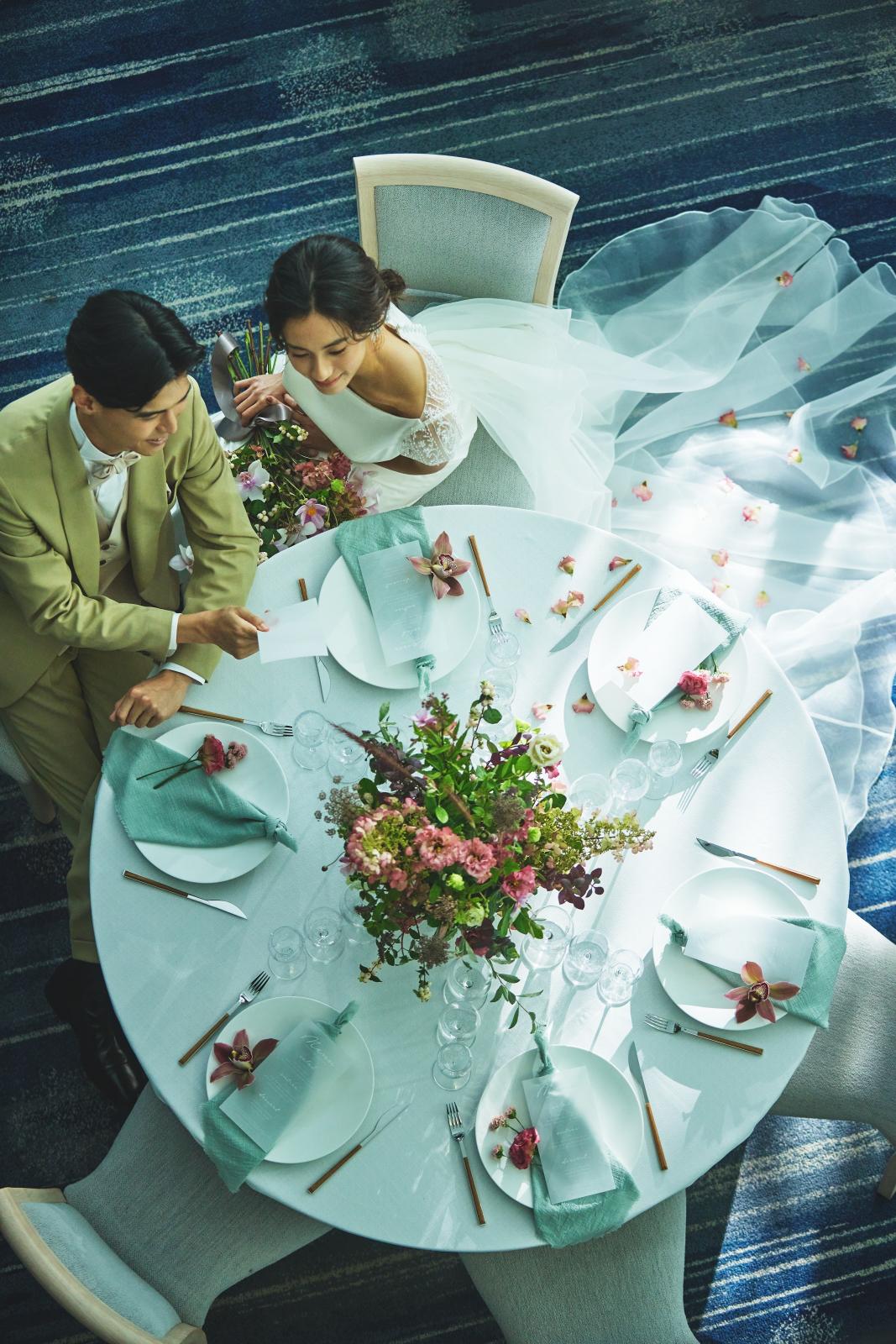 おふたりのコンセプトにあわせたコーディネートを