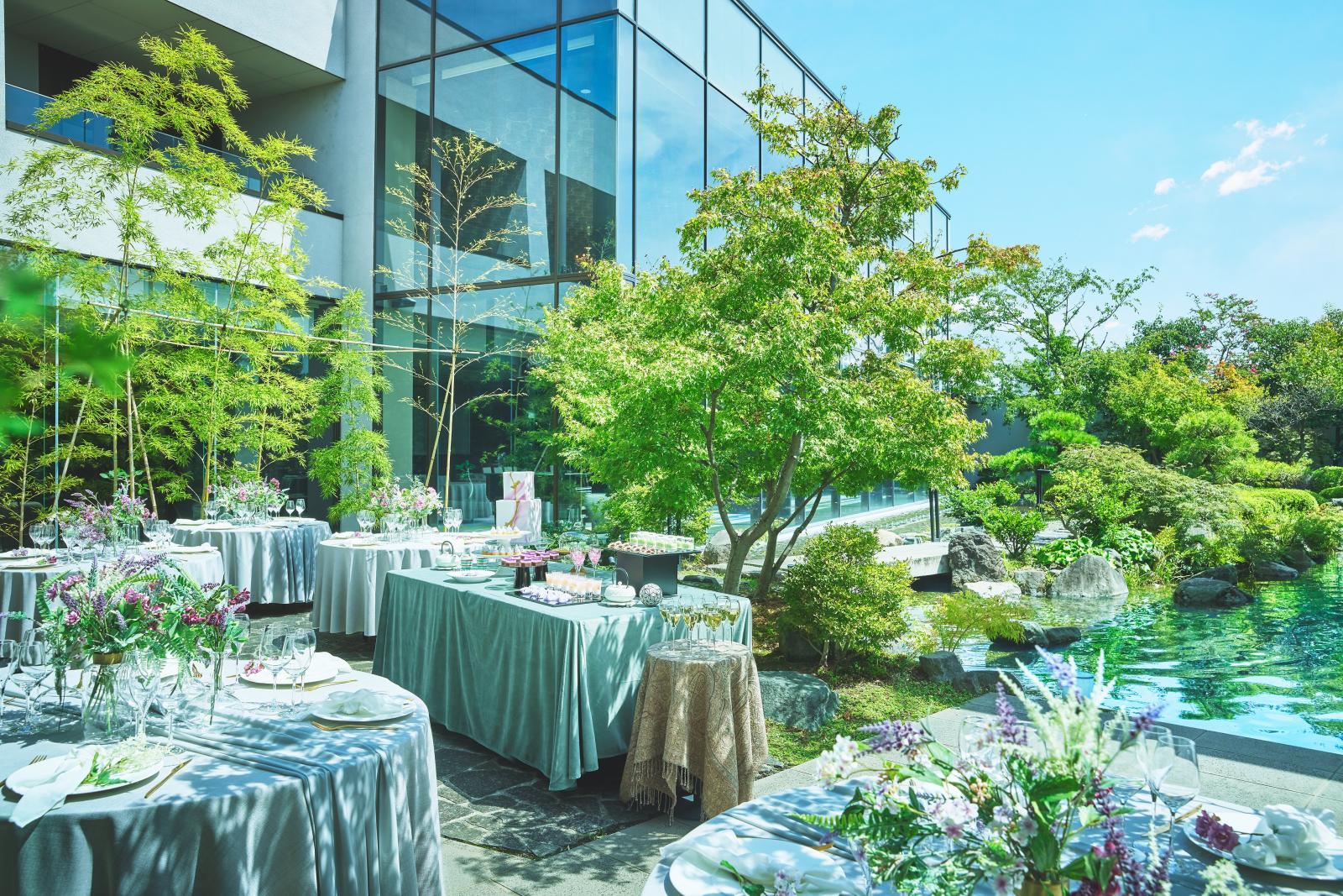 ガーデンも自由に使って、ふたりらしく愉しんで