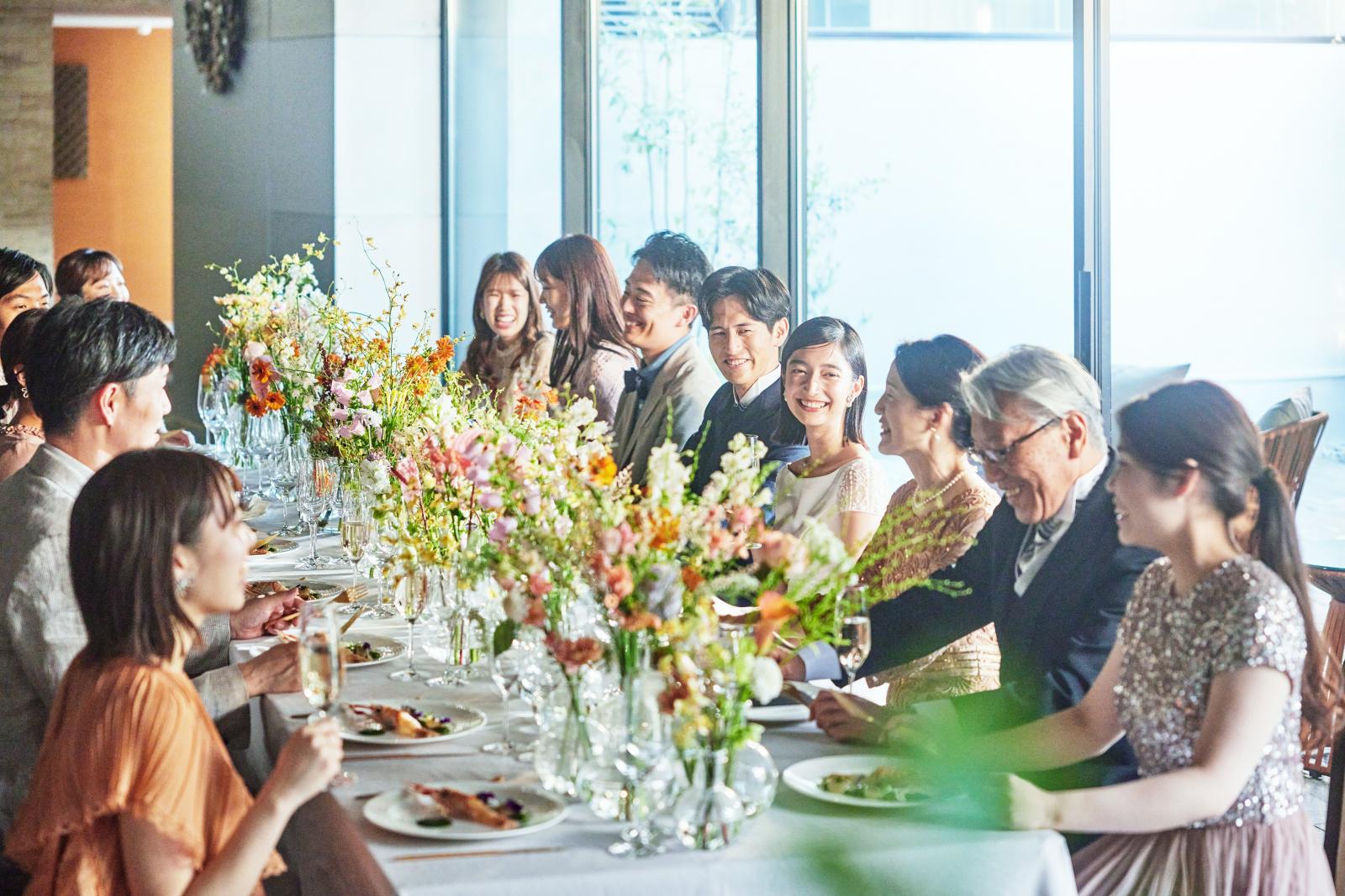 心から大切な方だけをa招待して、おふたりならではのおもてなしを