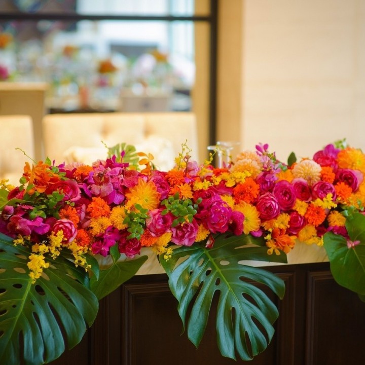 専属の一級フローリストがおふたりのイメージに合わせた 装花コーディネートをご提案します