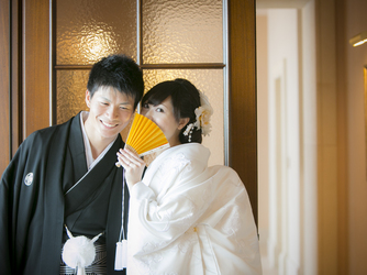 和装+洋髪の組み合わせも人気☆