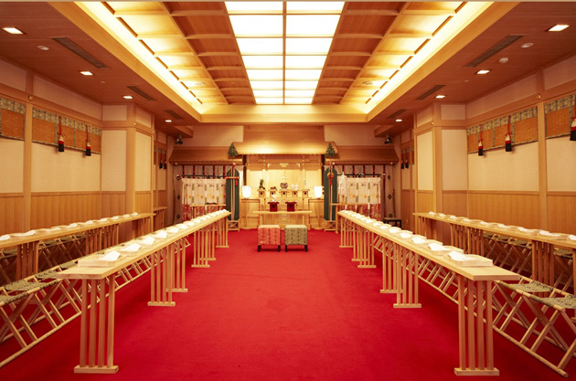 ホテルベルクラシック北見の神殿会場です