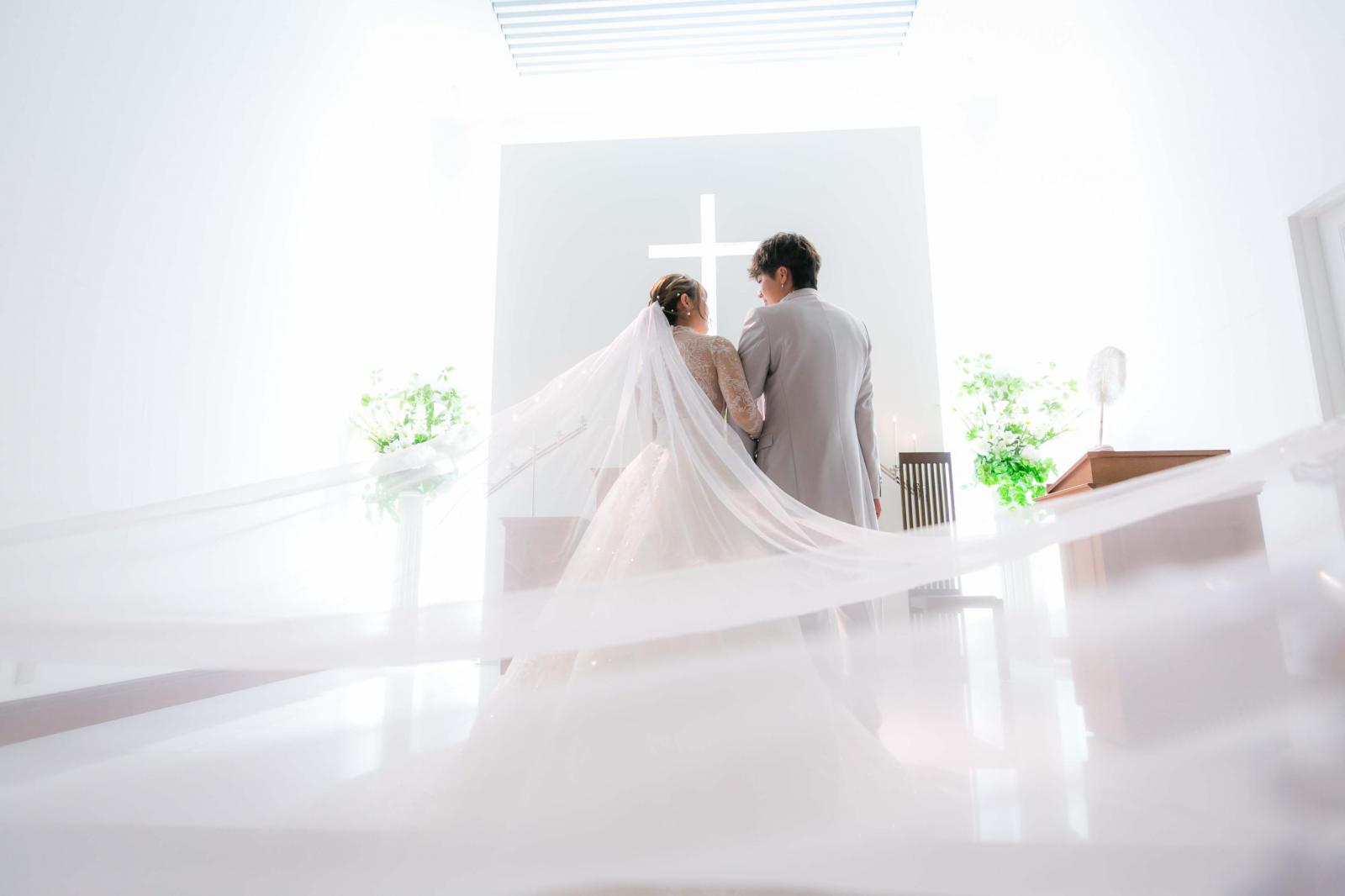 当館のチャペルは白を基調としております。