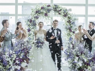 ゲストからの祝福を近くに感じられる距離感