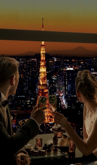 式当日 のように東京タワー(R)に 見守られ 思い出をを語り合える