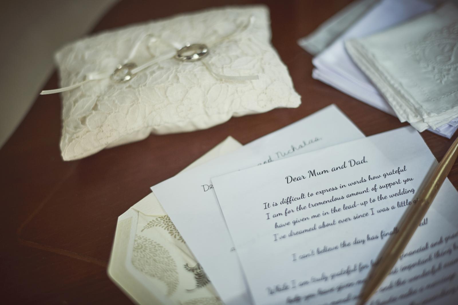 結婚式が終わったあとに、ゆっくりと手紙を読み返すのも心温まる時間