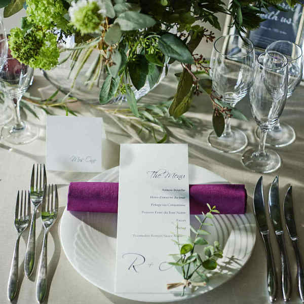 おふたりらしくテーブルをコーディネート