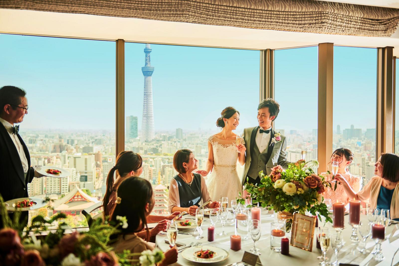 記憶に残る景色と美味しい料理でおもてなしを表現