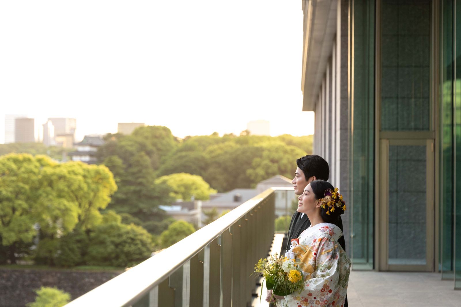 周囲の自然とひとつになるような空間で、和装のお写真を撮るのもおすすめです