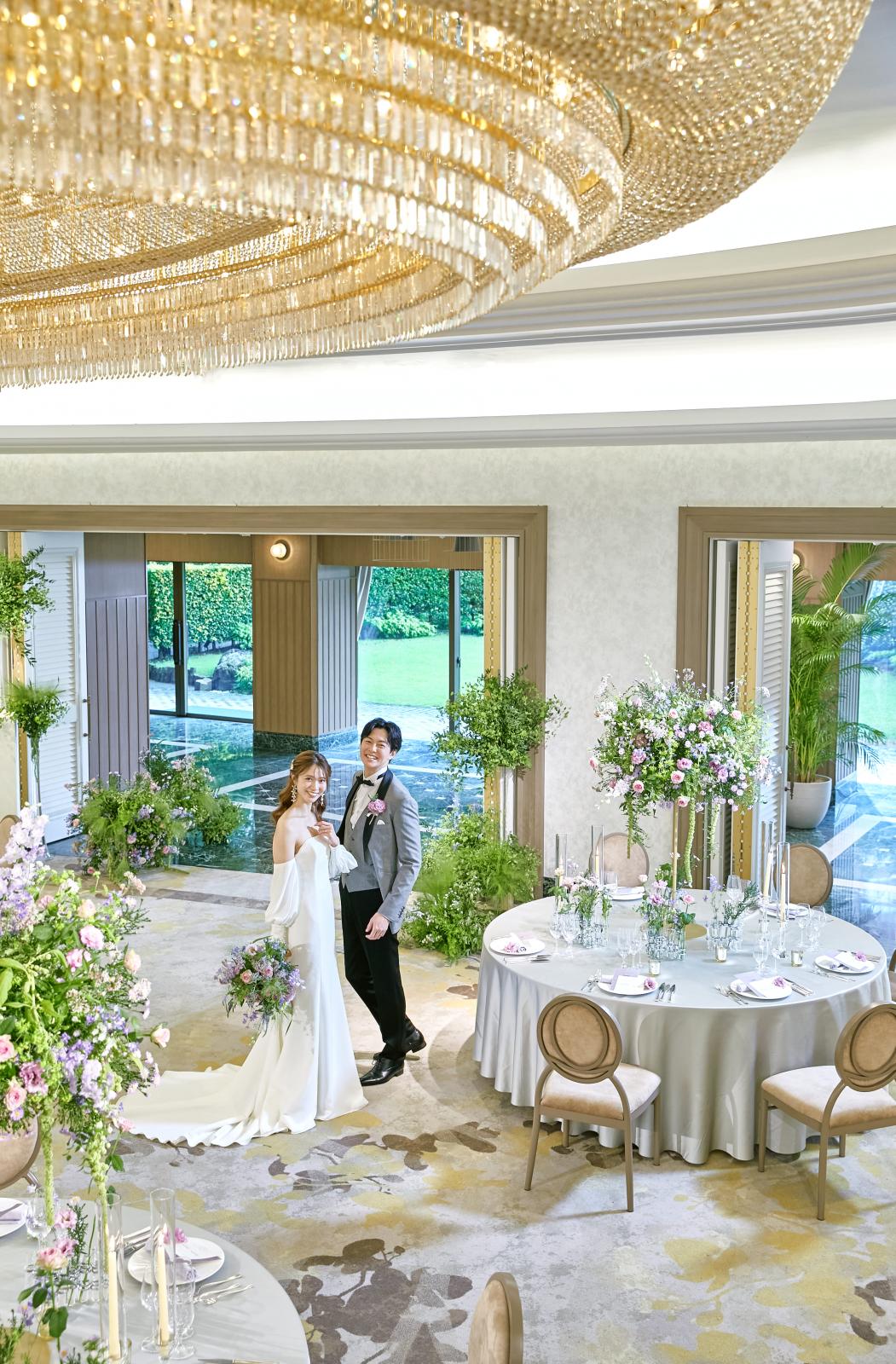 TOKYO RESORT WEDDING　を体感できるパーティー会場。