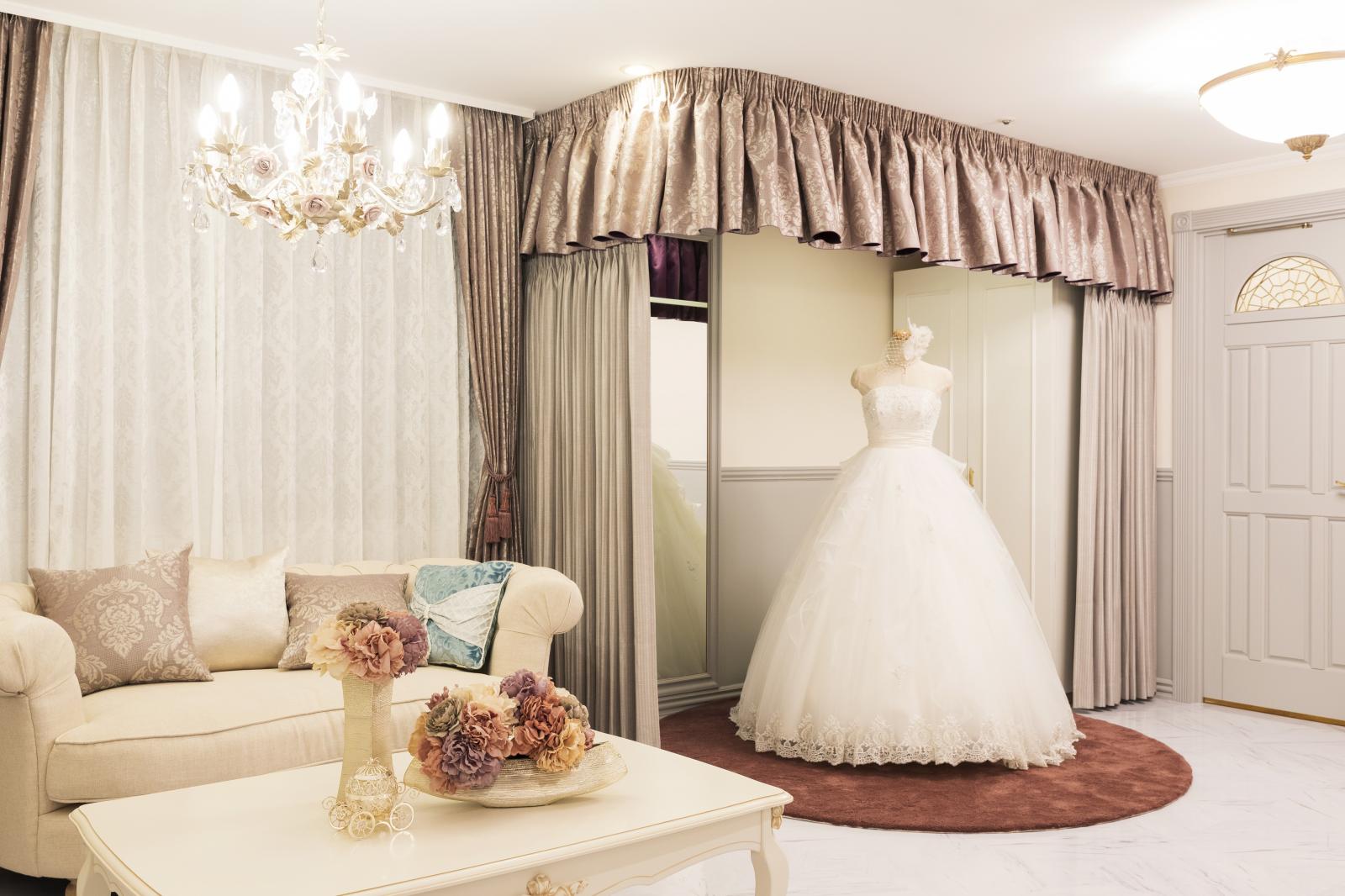 各会場に隣接するブライズルームは中座時間を短縮し、ゲストと過ごす時間を有意義に