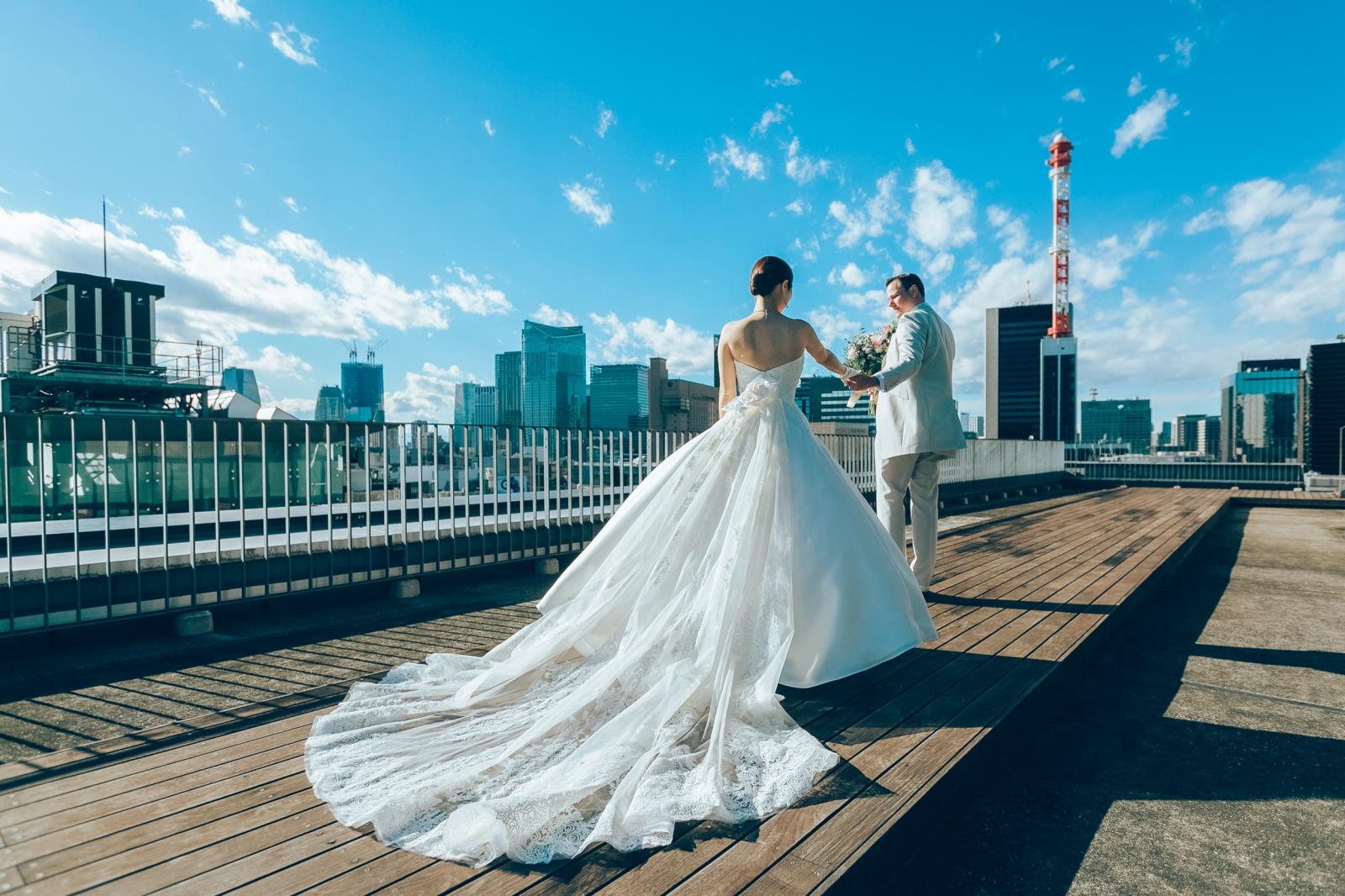 結婚式本番のドレス・メイク・ブーケで撮影できるのは嬉しい