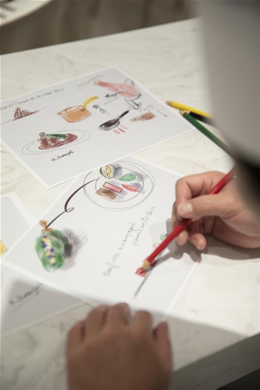 シェフとお打合せを行い、オートクチュールでコースを組み立てることも可能