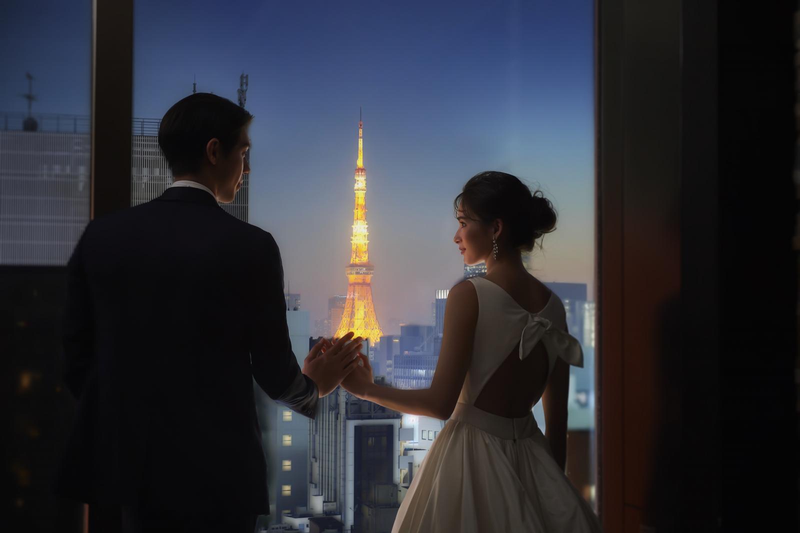 東京のシンボルを望むこともできるロケーション