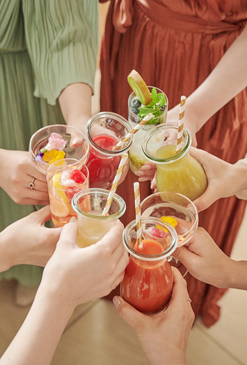オシャレで美味しいドリンクはもちろん配色もかわいくご用意