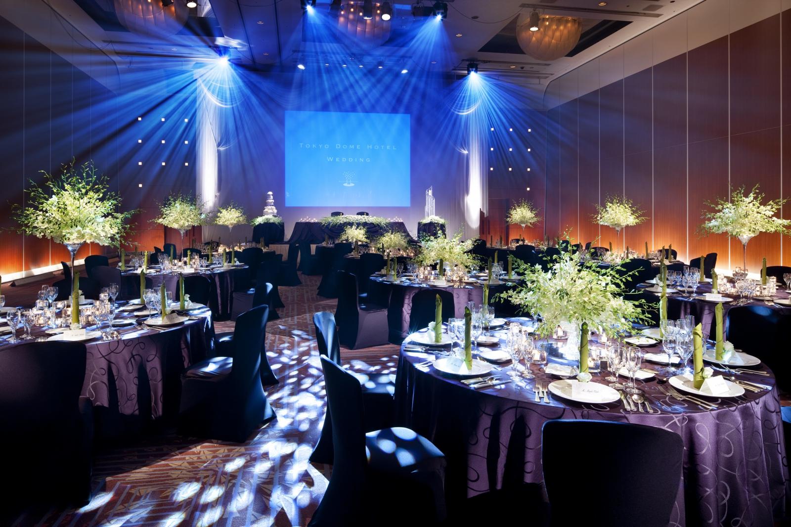 天井高7.4mの壮大なスケールを活かした光と映像の多彩な演出