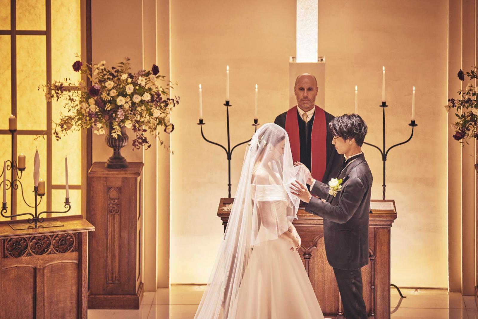 【専任牧師と事前カウンセリング】結婚への想いを牧師と共有し、おふたりの想いを大切にした挙式の時間に