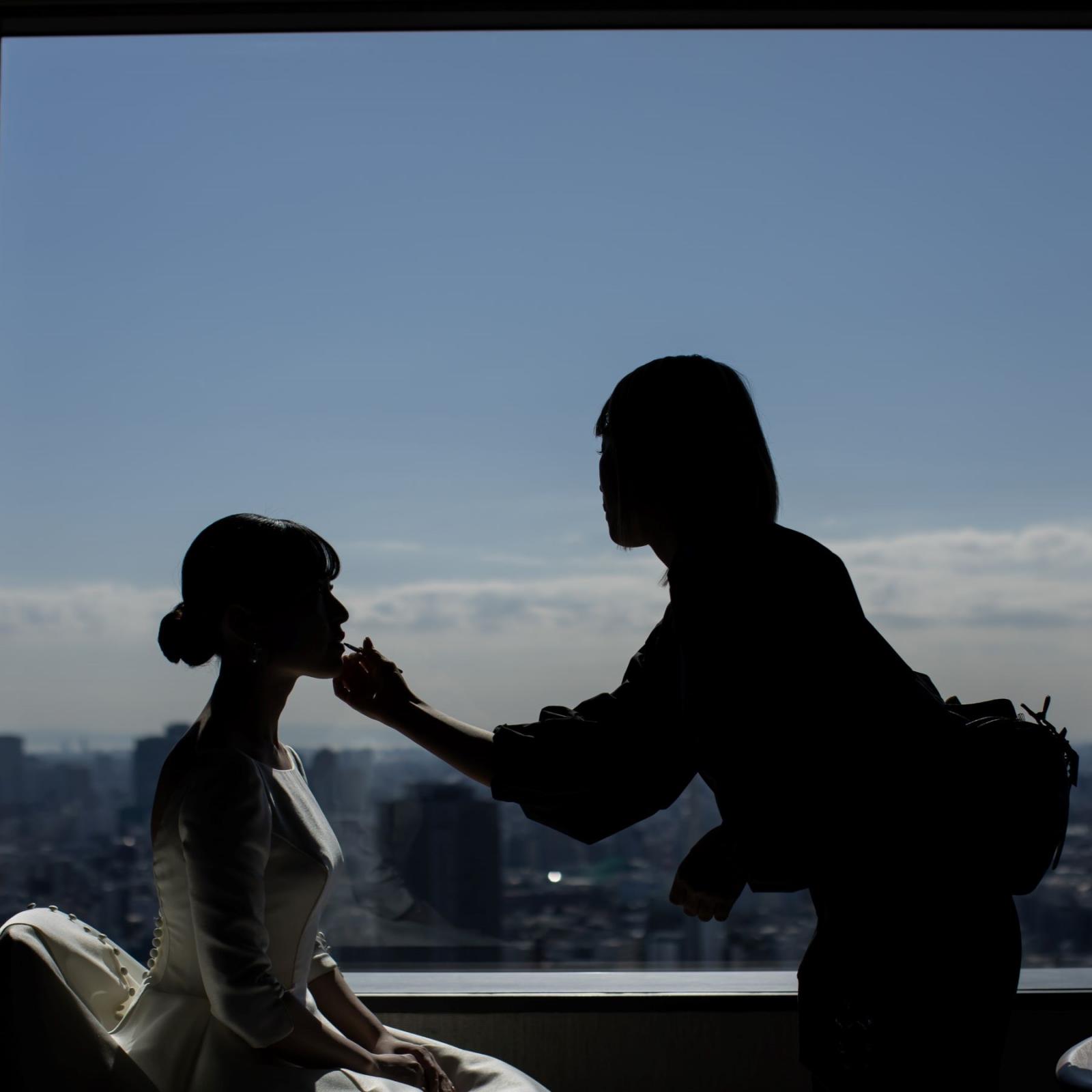 お部屋の窓からも東京の景色が。どこからでもこの景色が楽しめる