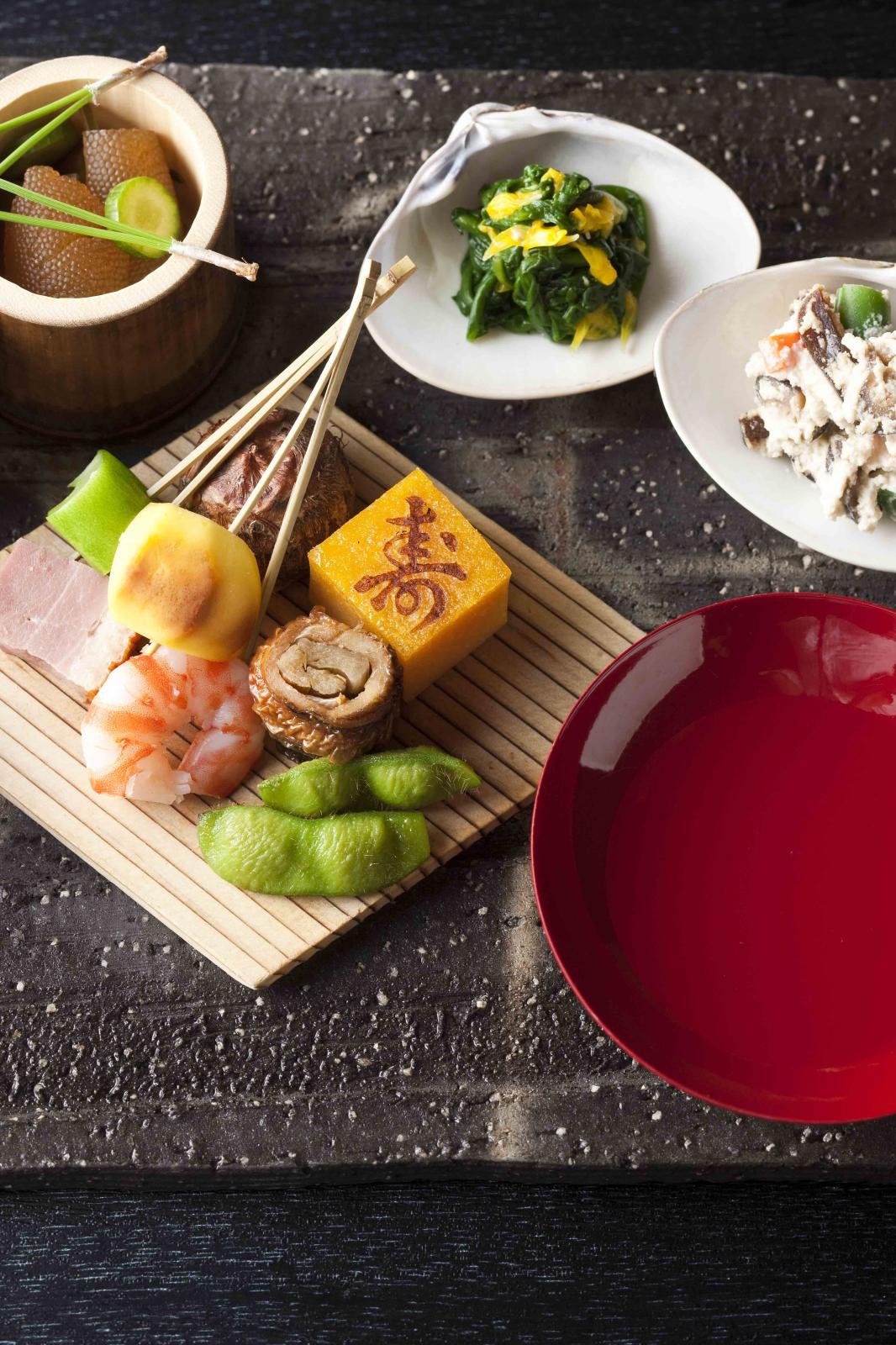 見た目も美しい、日本料理。