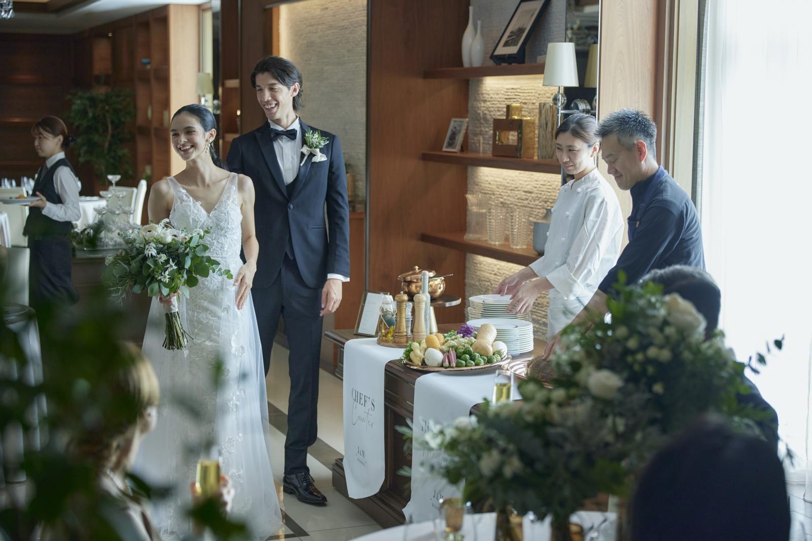 フレンチに和を融合した婚礼料理は非日常感を感じながらもどこかほっとする味