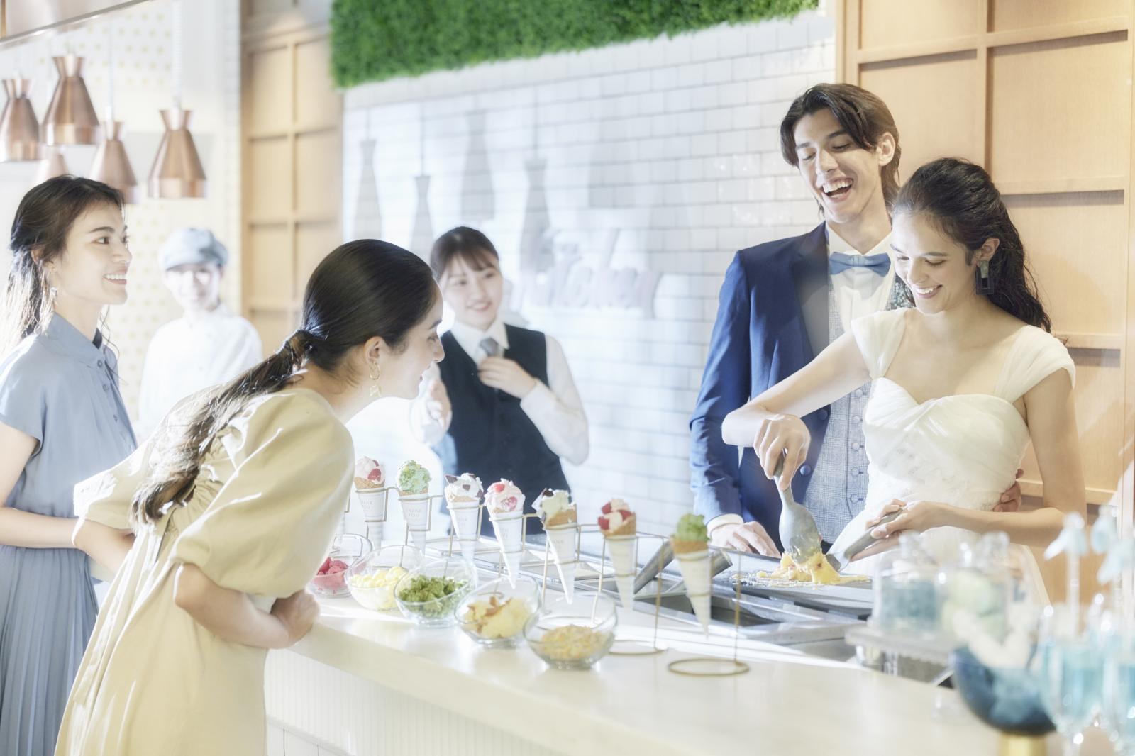 開放的で広々しているから参加者全員がリラックスムードにゲストとの自然な会話が楽しめる