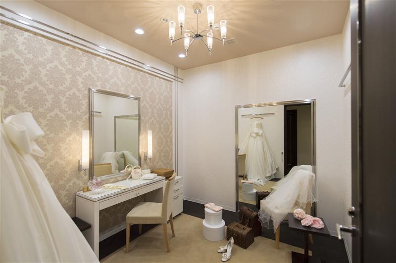 ブライズルームは広々とした空間