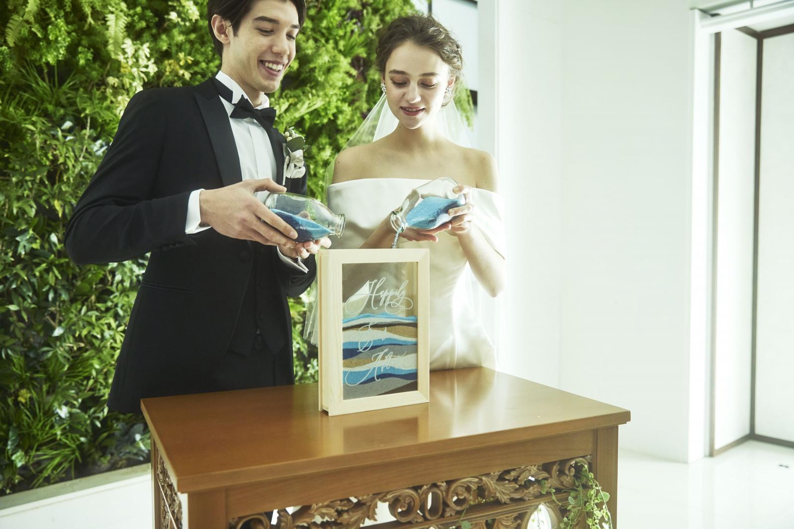 サンドセレモニーや水合わせの儀など人前式も人気