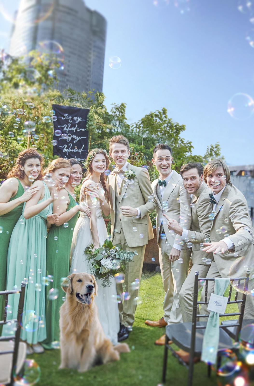 大切な家族、ワンちゃん参加の挙式もOK