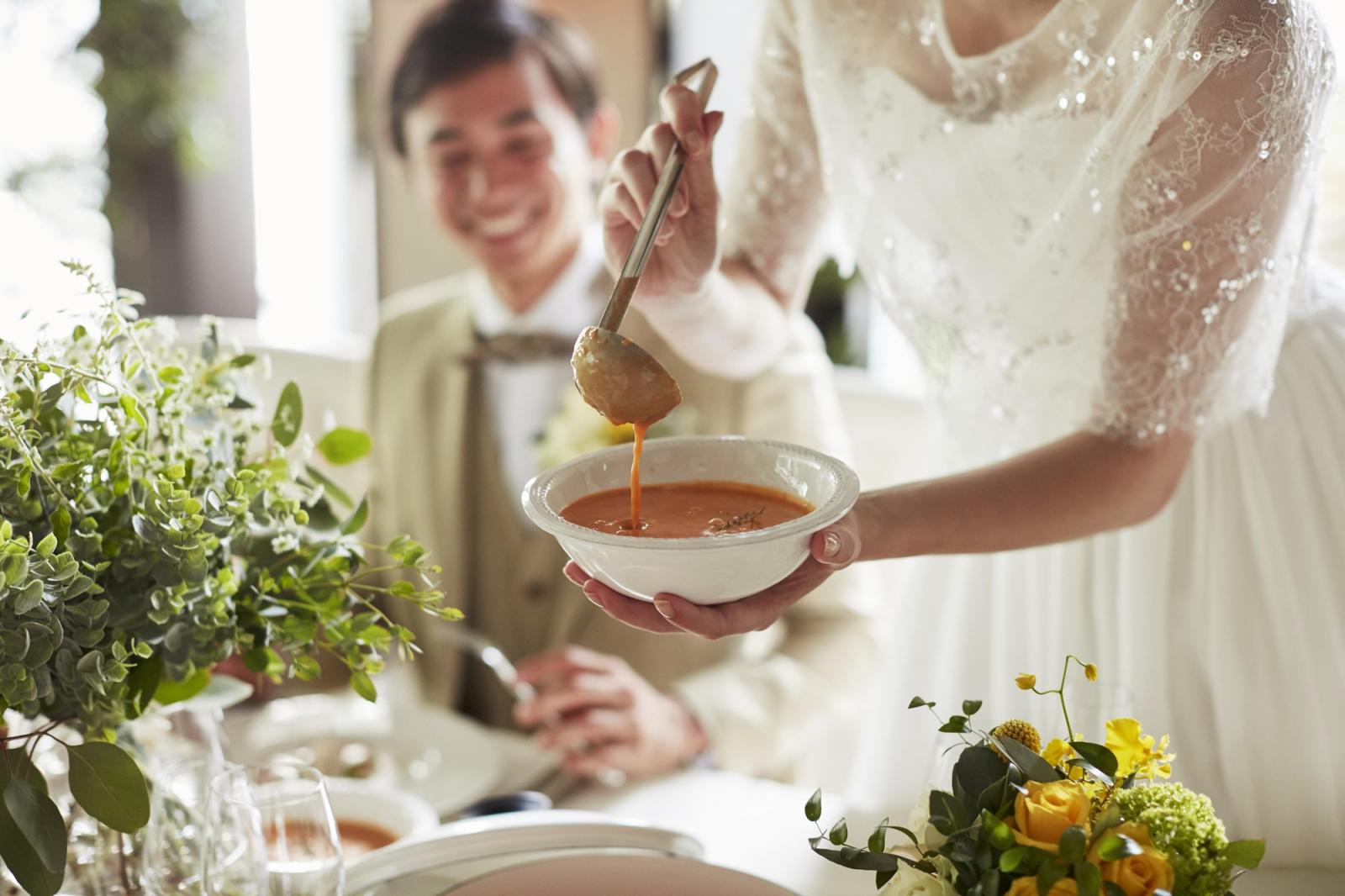 少人数だからこそ出来る演出も。経験豊富なスタッフに相談して