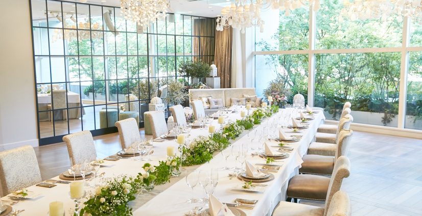 ゲストの顔ぶれや人数によってレイアウトは自由自在。