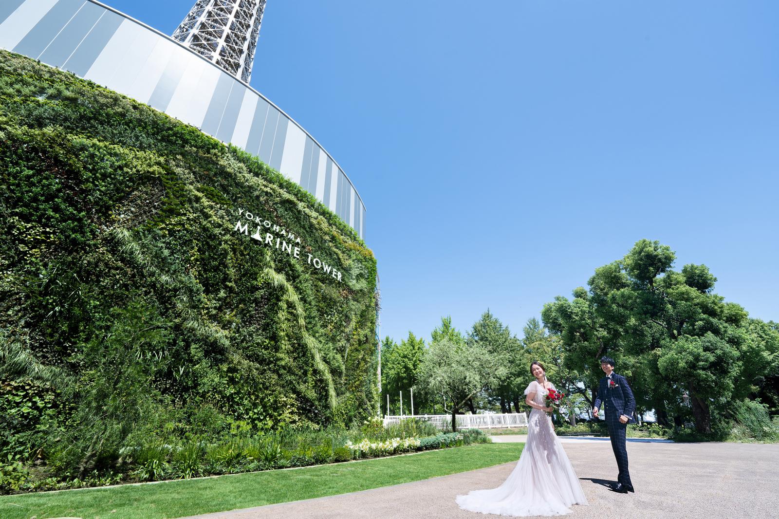 みなとみらいを一望できるオリジナルウエディング。家族とともに過ごす特別な一日