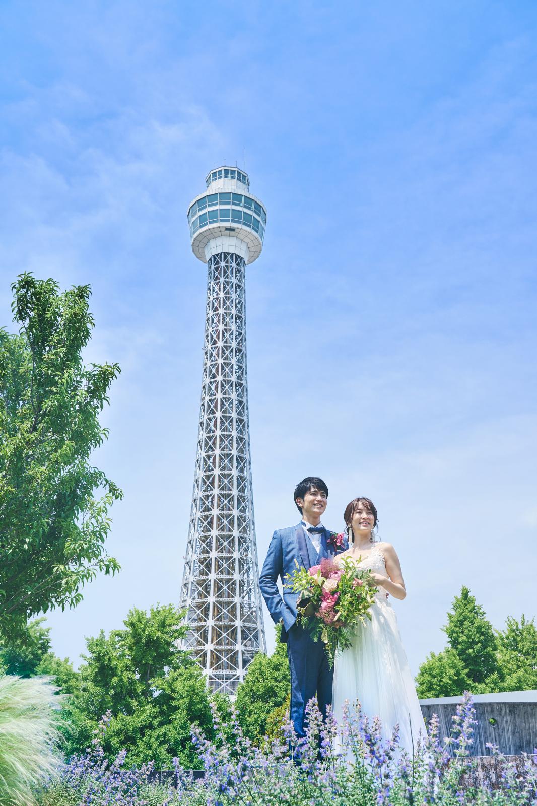古くから横浜の街を見守ってきたシンボルタワーでのセレモニーはゲストにとっても忘れられないひとときに