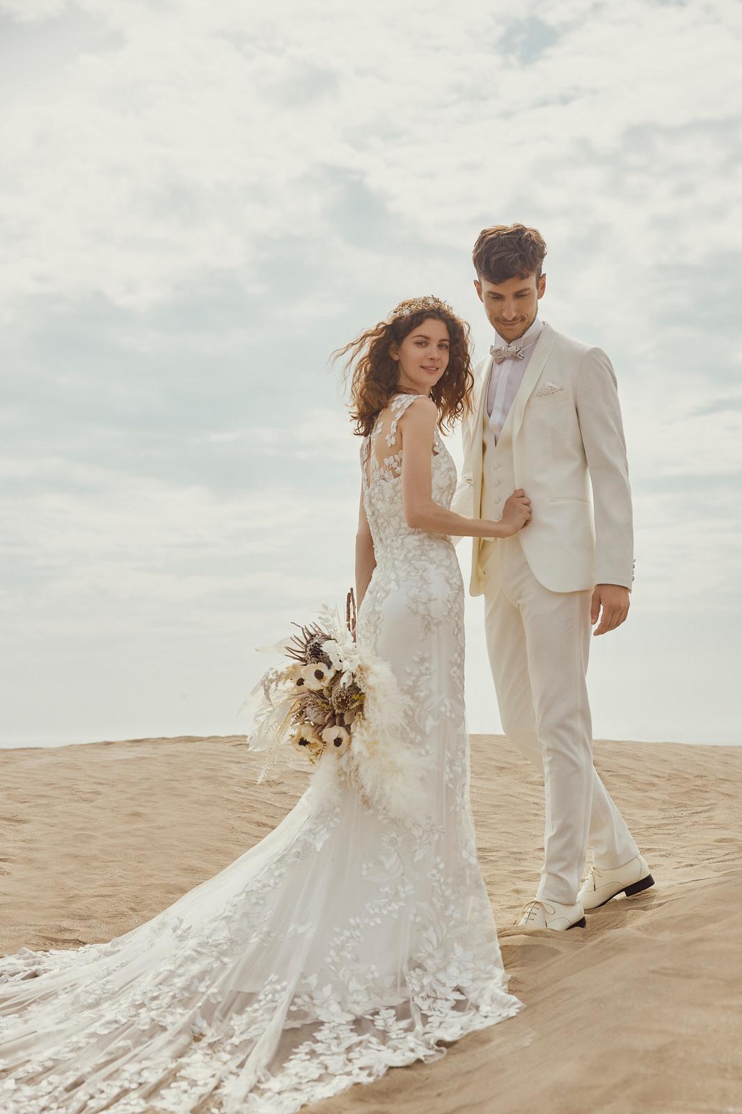 マーメイドラインが洗練された花嫁を演出