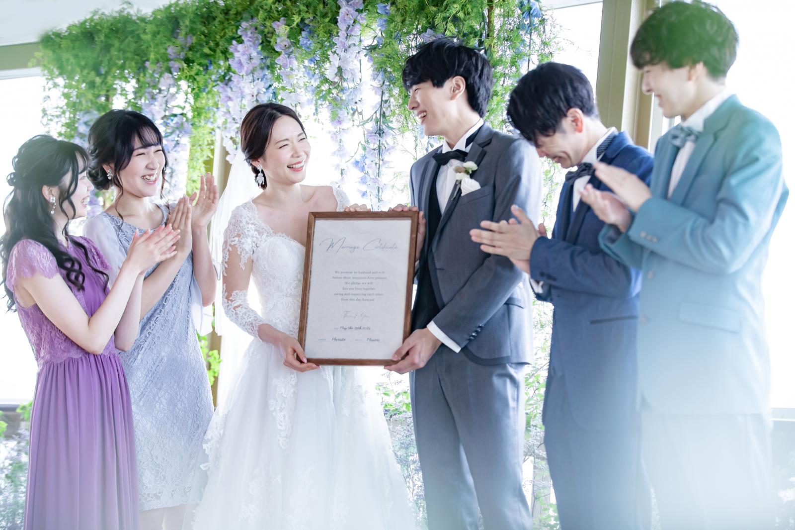 横浜の空×海×緑を一望してのセレモニーはゲストにとっても忘れられないひとときになるはず