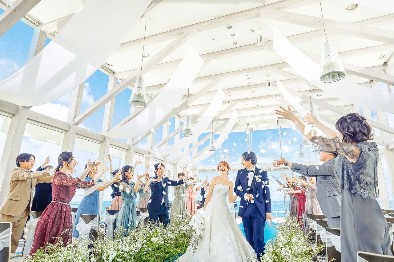絶景に見守られながらあたたかい祝福に包まれる