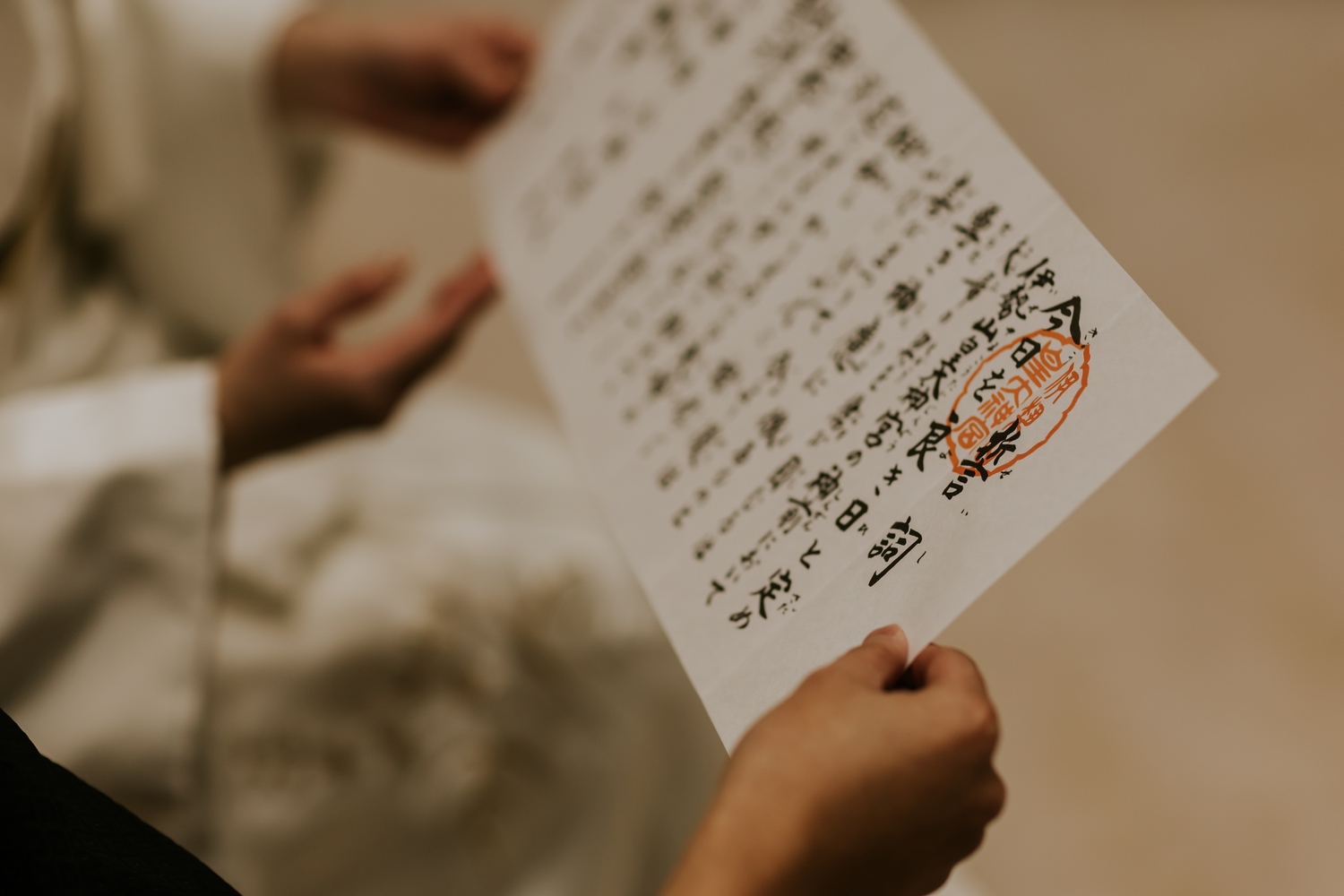 純白の和の装いも映える