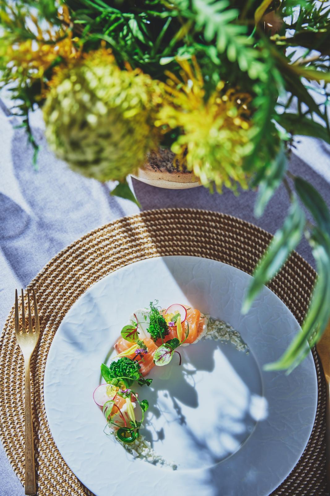 おもてなしの心を伝える特別な料理。厳選された食材と素材を使用して