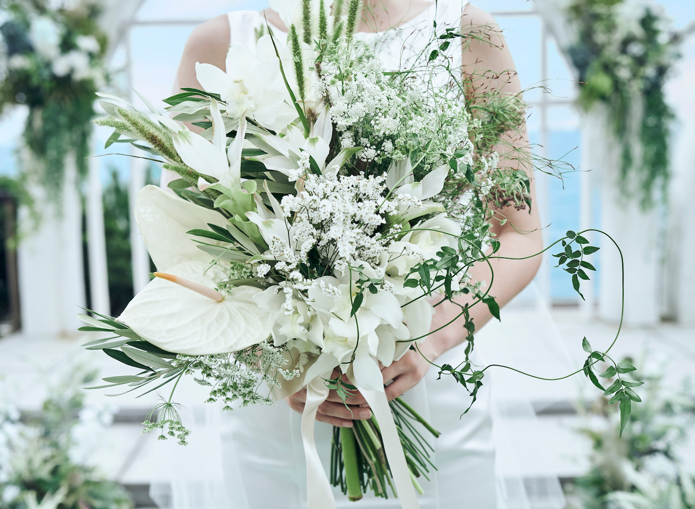 潮風を肌で感じられるオープンエアな空間