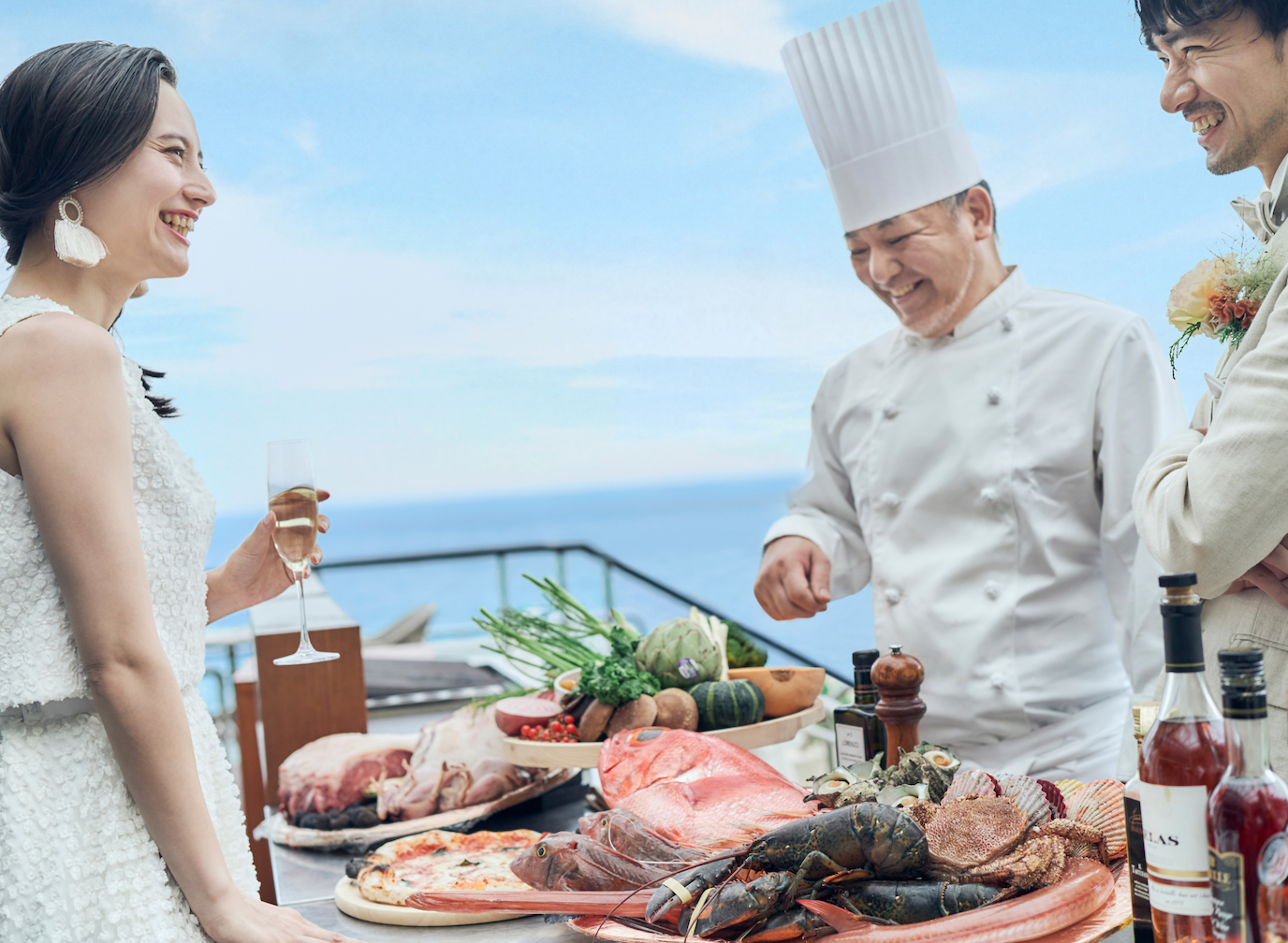 おふたりオリジナルのメニュー考案や、アレルギー・お箸対応まで充実