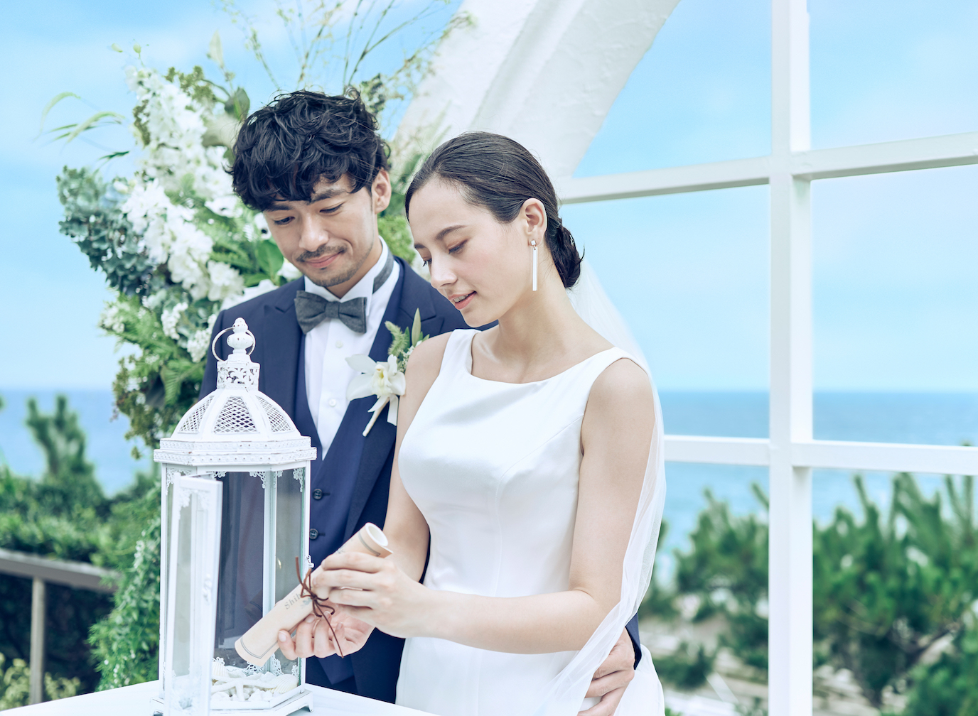 ふたりの門出を明るく照らすランタンを模したウェディングセレモニー