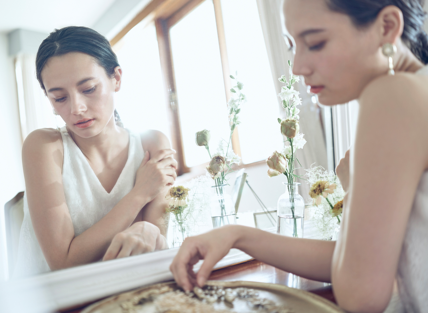 花嫁様のイメージをヒアリングし、理想のスタイリングを作り上げる