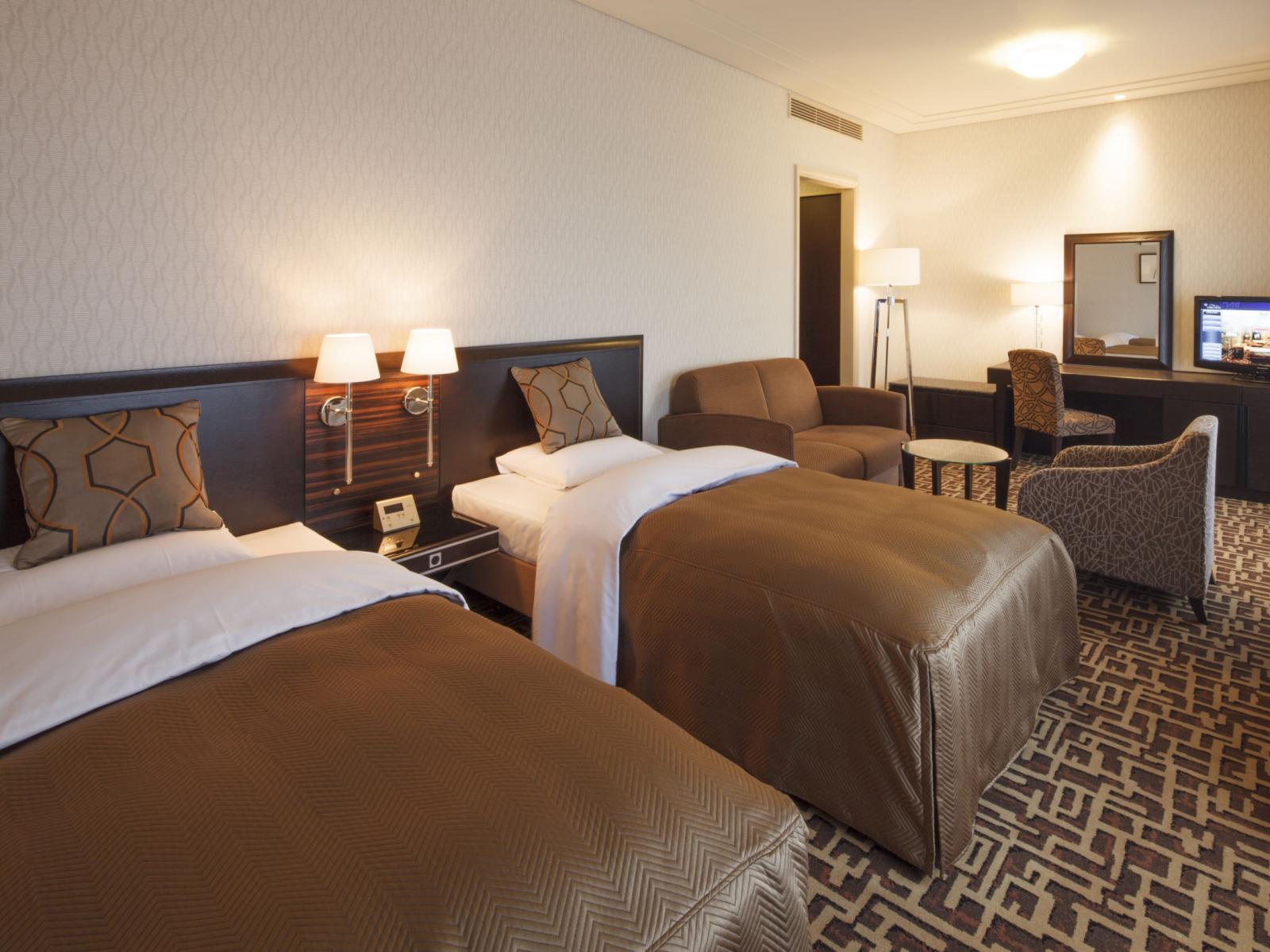 「ゲストルーム」インテリアからリネンなど隅々にまで気を配った快適な空間