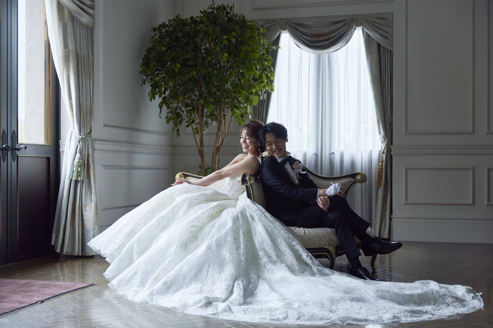 チャペル前室では撮影スポットとしても人気