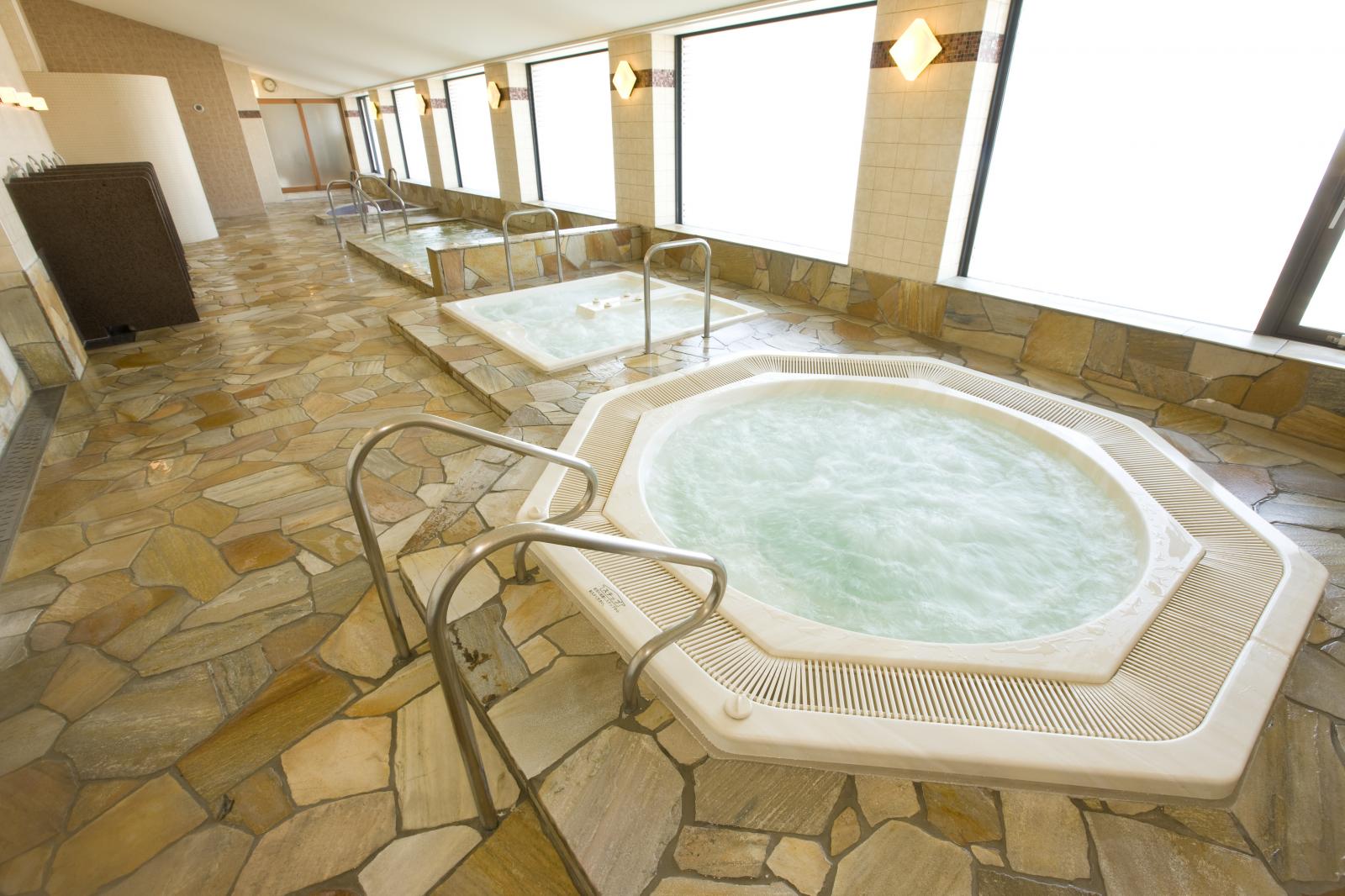 ホテル最上階にある、温浴施設「スパ・スカイビュー」