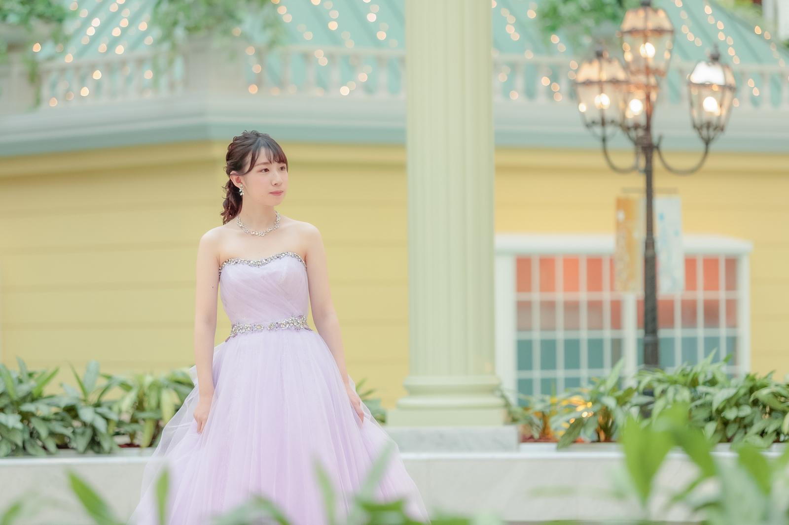 ガゼボの花嫁を別アングルから。
