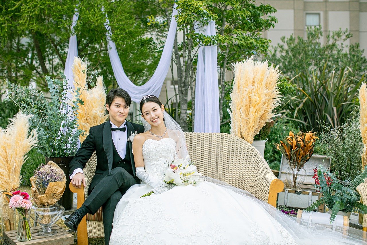 緑豊かな美しい自然に恵まれた広大な屋上庭園。