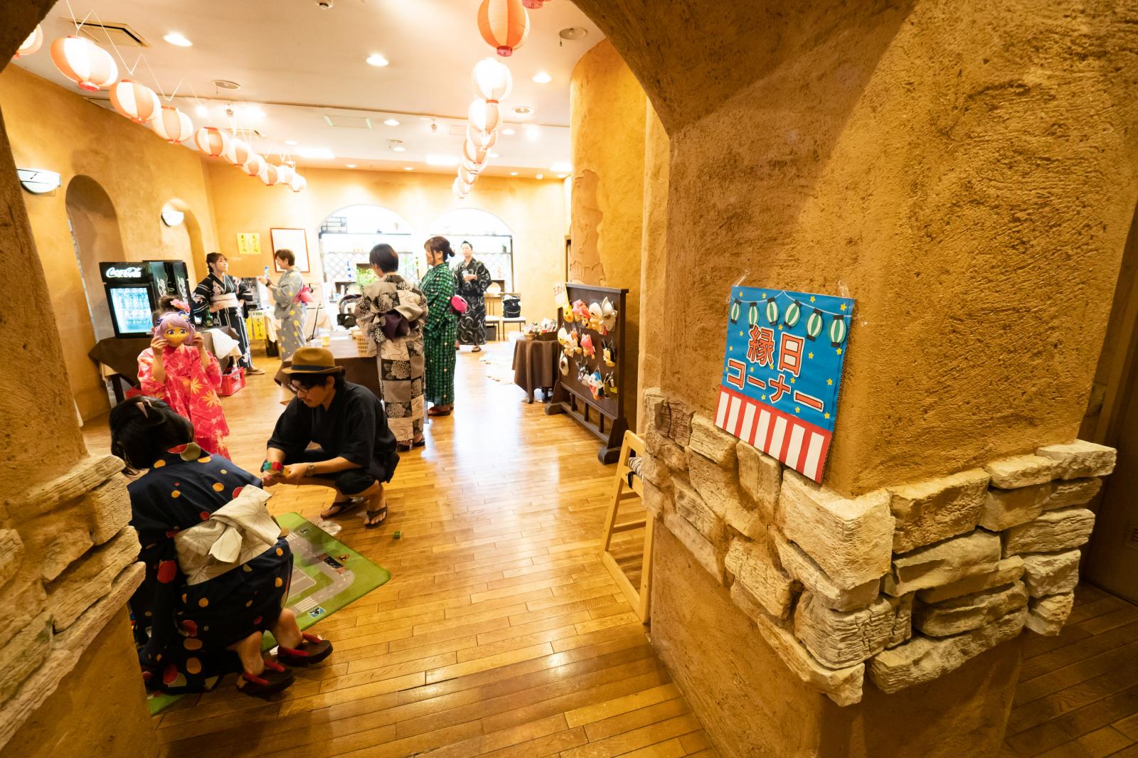 ゲスト控室を縁日風へ