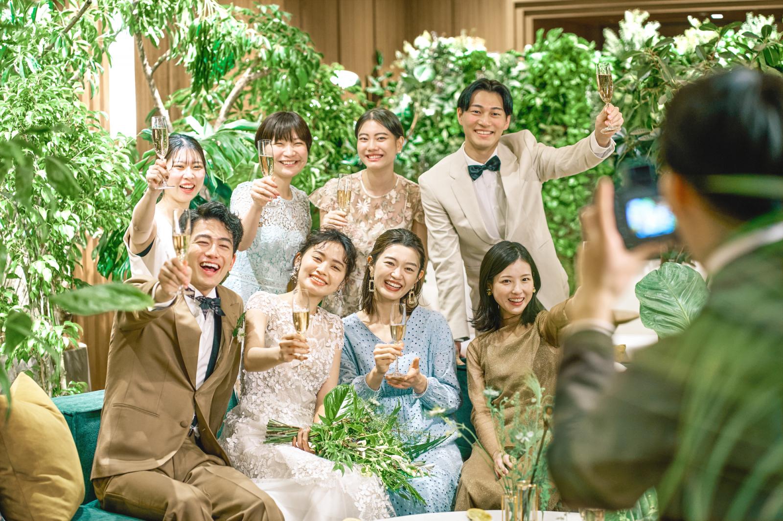 ゲストと距離の近い温かな時間を過ごせる会場にはセカンドルームも