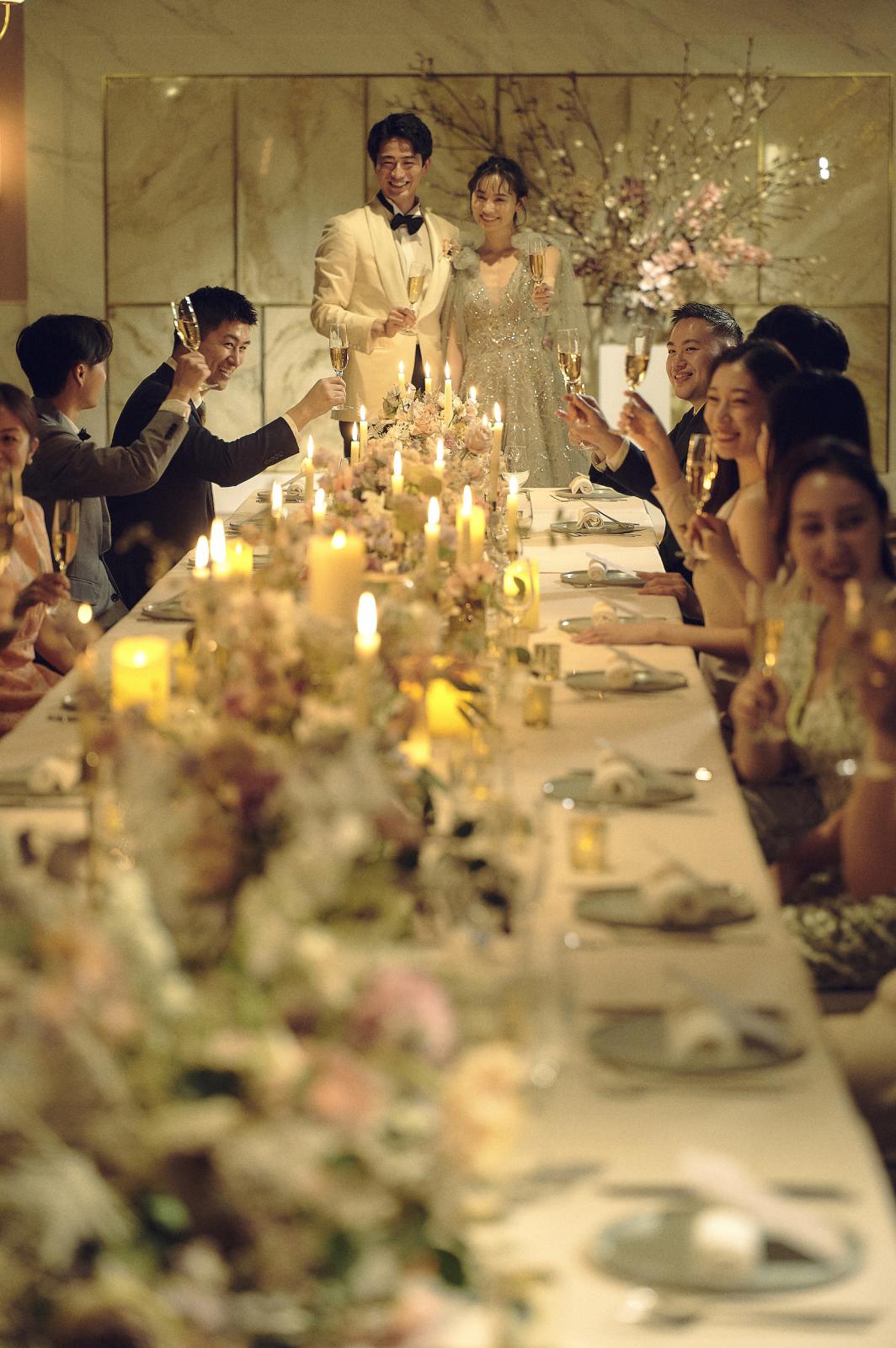 各会場のプライベートキッチンをご用意。熱々の状態でゲストへお届け